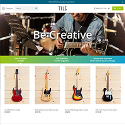 Bootstrap Based Tilt ShopSite Template